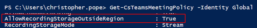 Powershell Teams Policy